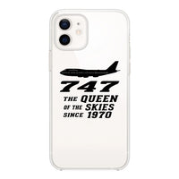 Thumbnail for Boeing 747 - Queen of the Skies (2) Designed Transparent Silicone iPhone Cases