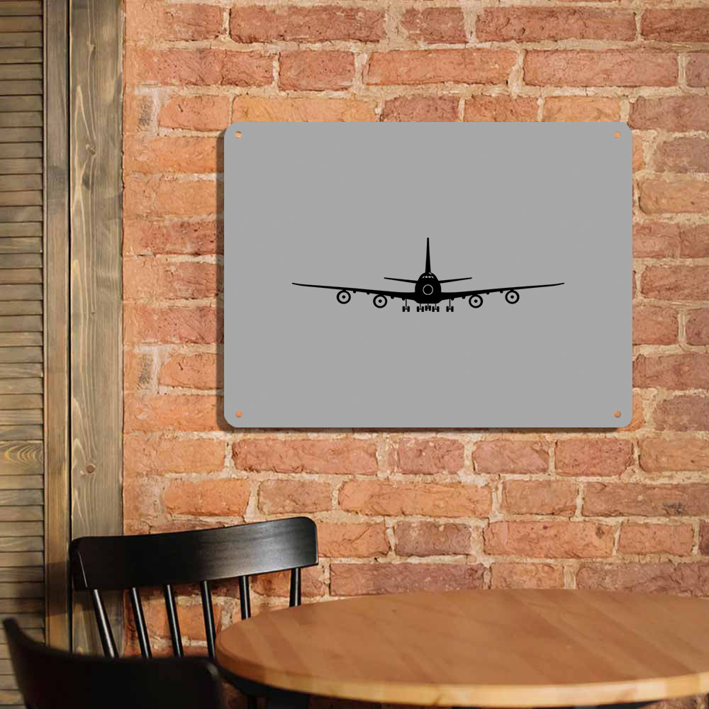 Boeing 747 Silhouette Printed Metal Sign