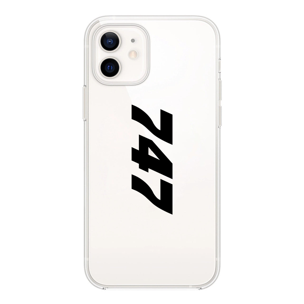 Boeing 747 Text Designed Transparent Silicone iPhone Cases