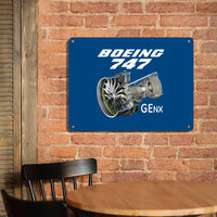 Thumbnail for Boeing 747 & GENX Engine Printed Metal Sign