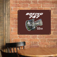 Thumbnail for Boeing 747 & GENX Engine Printed Metal Sign