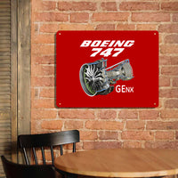 Thumbnail for Boeing 747 & GENX Engine Printed Metal Sign