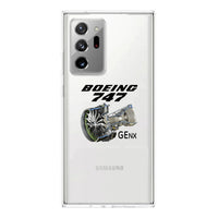 Thumbnail for Boeing 747 & GENX Engine Transparent Silicone Samsung A Cases