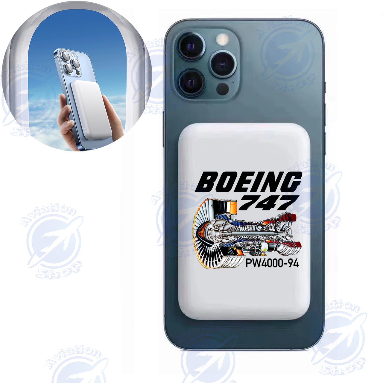 Boeing 747 & PW4000-94 Engine Designed MagSafe PowerBanks