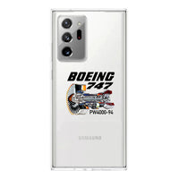 Thumbnail for Boeing 747 & PW4000-94 Engine Transparent Silicone Samsung A Cases