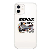 Thumbnail for Boeing 747 & PW4000-94 Engine Designed Transparent Silicone iPhone Cases