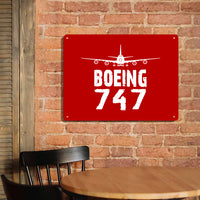 Thumbnail for Boeing 747 & Plane Printed Metal Sign