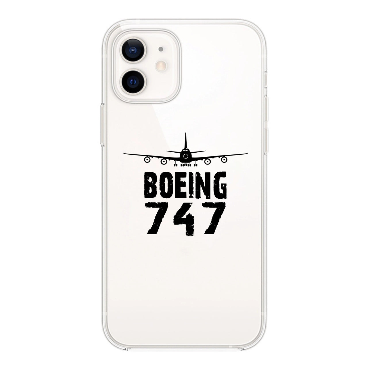 Boeing 747 & Plane Designed Transparent Silicone iPhone Cases
