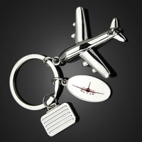 Thumbnail for Boeing 757 Silhouette Designed Suitcase Airplane Key Chains