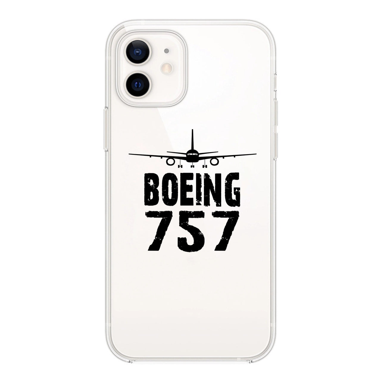 Boeing 757 & Plane Designed Transparent Silicone iPhone Cases
