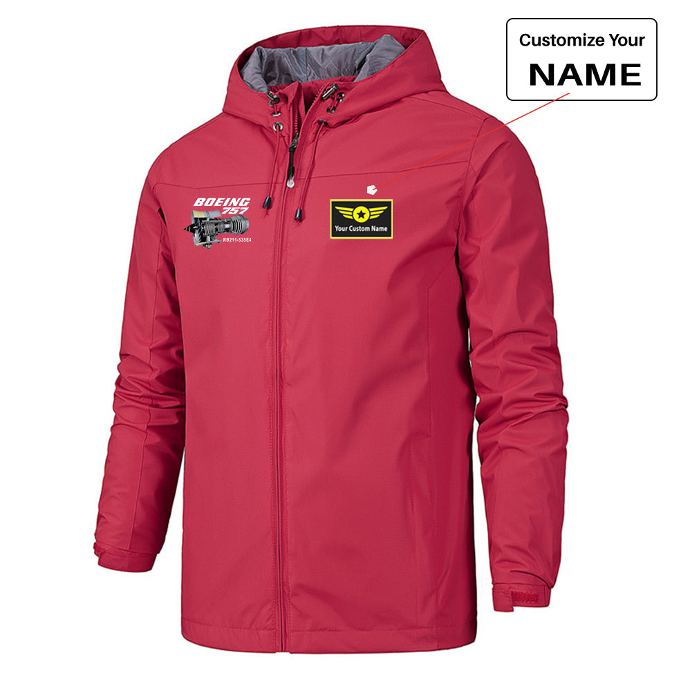 Boeing 757 & Rolls Royce Engine (RB211) Designed Rain Jackets & Windbreakers