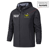 Thumbnail for Boeing 757 & Text Designed Rain Jackets & Windbreakers