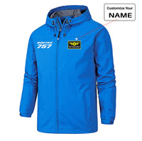 Thumbnail for Boeing 757 & Text Designed Rain Jackets & Windbreakers