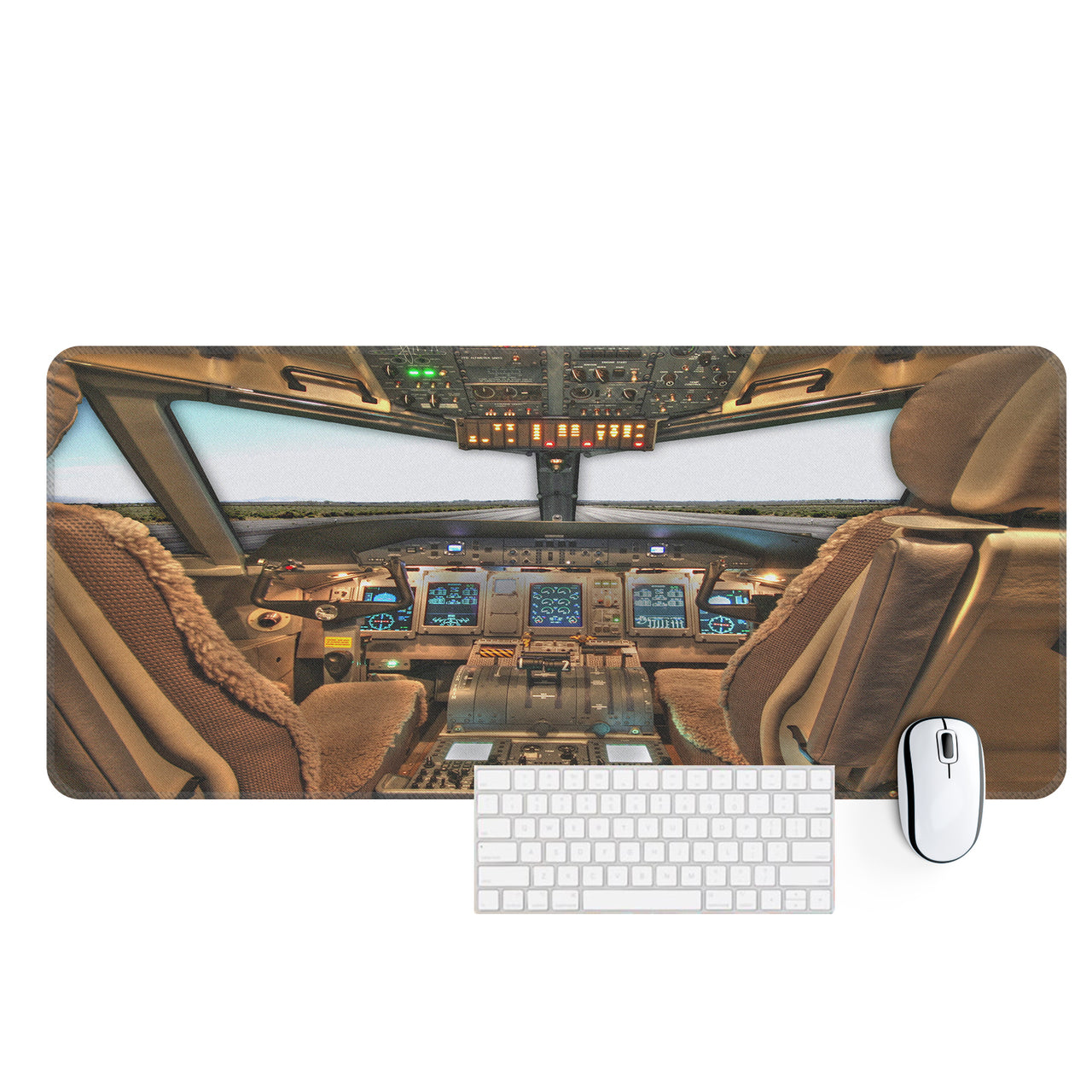 Boeing 767 Cockpit Designed Desk Mats