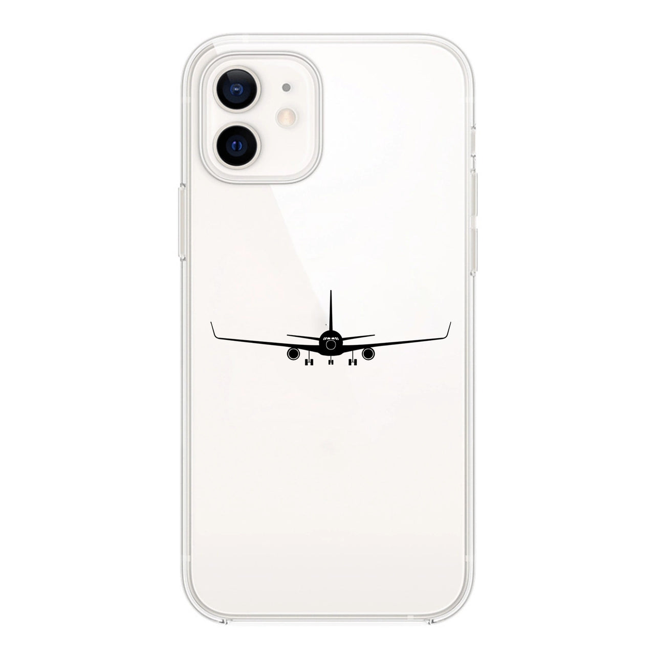 Boeing 767 Silhouette Designed Transparent Silicone iPhone Cases