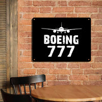 Thumbnail for Boeing 777 & Plane Printed Metal Sign