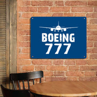 Thumbnail for Boeing 777 & Plane Printed Metal Sign