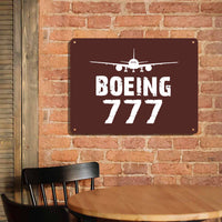 Thumbnail for Boeing 777 & Plane Printed Metal Sign