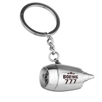 Thumbnail for Boeing 777 & Plane Designed Airplane Jet Engine Shaped Key Chain
