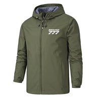 Thumbnail for Boeing 777 & Text Designed Rain Jackets & Windbreakers