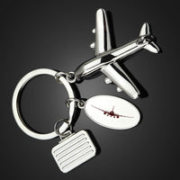 Thumbnail for Boeing 787 Silhouette Designed Suitcase Airplane Key Chains