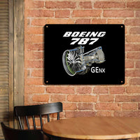 Thumbnail for Boeing 787 & GENX Engine Printed Metal Sign