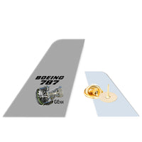 Thumbnail for Boeing 787 & GENX Engine Designed Tail Shape Badges & Pins