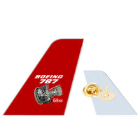Thumbnail for Boeing 787 & GENX Engine Designed Tail Shape Badges & Pins