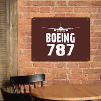 Thumbnail for Boeing 787 & Plane Printed Metal Sign
