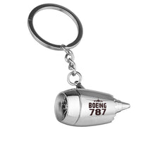 Thumbnail for Boeing 787 & Plane Designed Airplane Jet Engine Shaped Key Chain