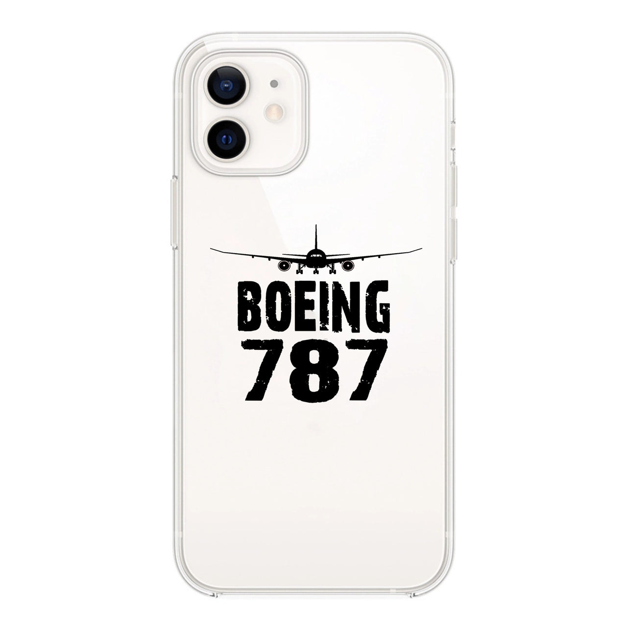 Boeing 787 & Plane Designed Transparent Silicone iPhone Cases