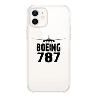 Thumbnail for Boeing 787 & Plane Designed Transparent Silicone iPhone Cases