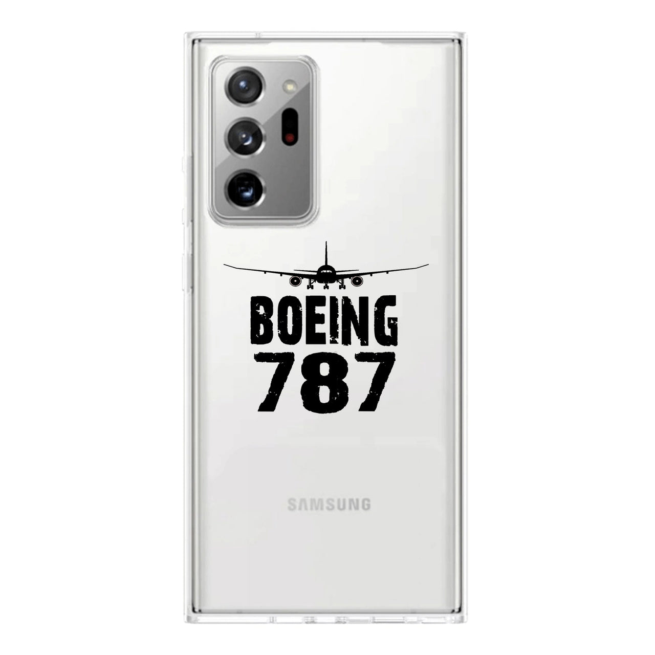 Boeing 787 & Plane Transparent Silicone Samsung A Cases