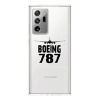 Thumbnail for Boeing 787 & Plane Transparent Silicone Samsung A Cases