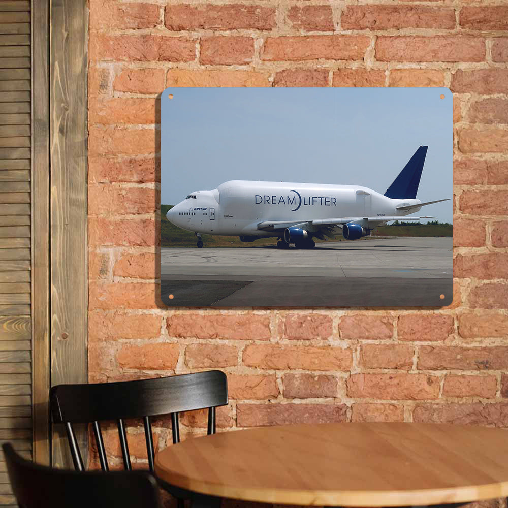 Boeing Dreamlifter Printed Metal Sign