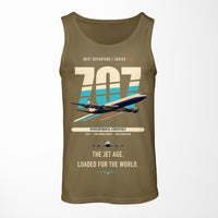 Thumbnail for Boeing 707-320C design on green army tank top