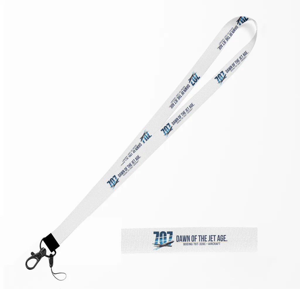 Boeing 707-320C lanyard - white