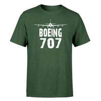 Thumbnail for Boeing 707 & Plane design on dark green single side