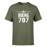 Thumbnail for Boeing 707 & Plane design on green army single side