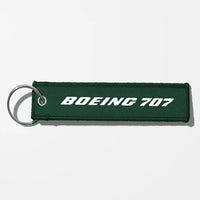 Thumbnail for Boeing 707 & Text Key Chains - Dark Green