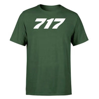 Thumbnail for Boeing 717 Flat Text design on dark green single side