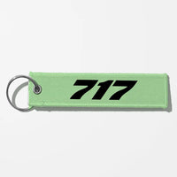 Thumbnail for Boeing 717 Flat Text Key Chains - Light Green