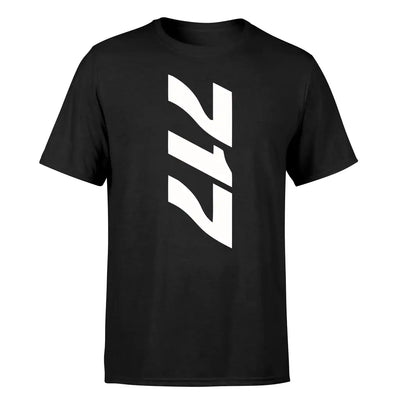 Boeing 717 & Text design on black single side