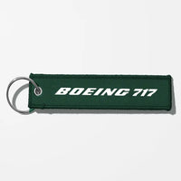 Thumbnail for Boeing 717 & Text Key Chains - Dark Green