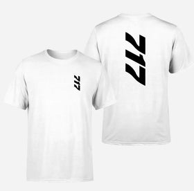 Double-Side Printing — Boeing 717 & Text Double-Side T-Shirt