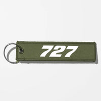 Thumbnail for Boeing 727 Flat Text Key Chains - Green Army