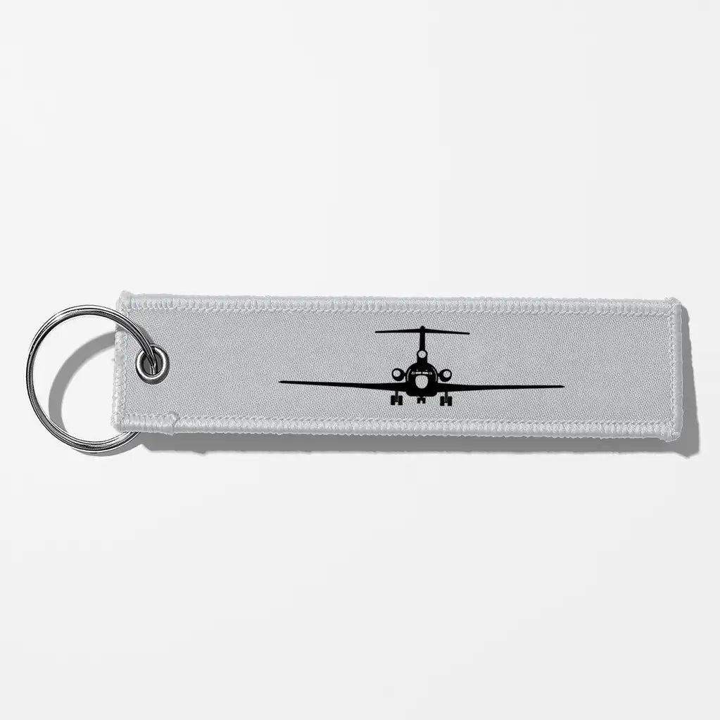 Boeing 727 Silhouette Key Chains - Light Gray
