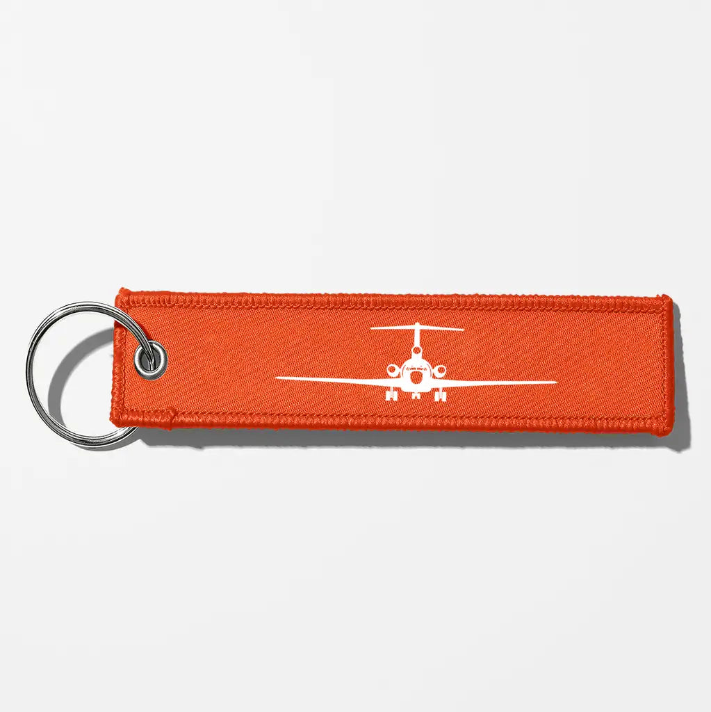 Boeing 727 Silhouette Key Chains - Orange