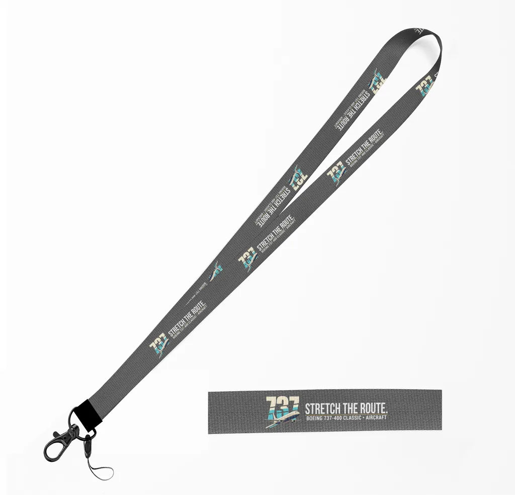 Boeing 737-400 Classic lanyard - gray