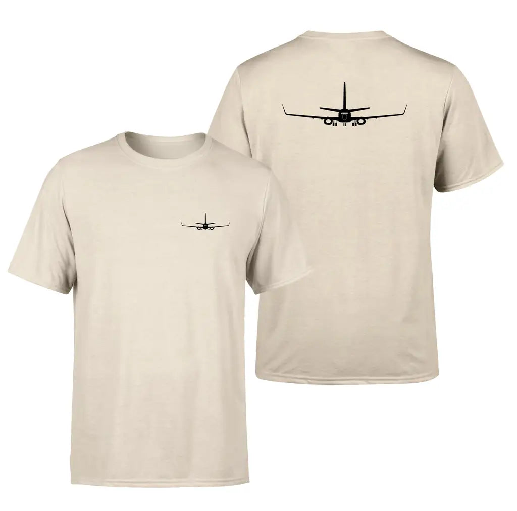 Boeing 737-800NG Silhouette design on beige double side